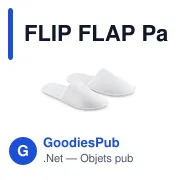 FLIP FLAP Paire de pantoufles & pochette - Miniature 2
