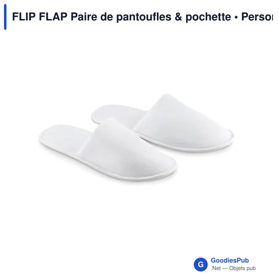 FLIP FLAP Paire de pantoufles & pochette - Image 2