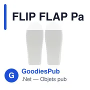 FLIP FLAP Paire de pantoufles & pochette - Miniature 3