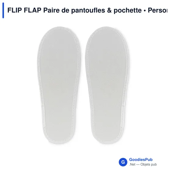 FLIP FLAP Paire de pantoufles & pochette - Image 3