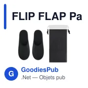 FLIP FLAP Paire de pantoufles & pochette - Miniature 4