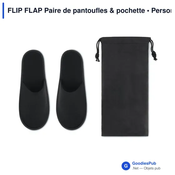 FLIP FLAP Paire de pantoufles & pochette - Image 4
