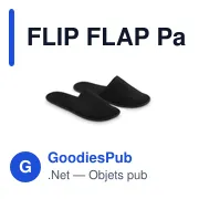 FLIP FLAP Paire de pantoufles & pochette - Miniature 5
