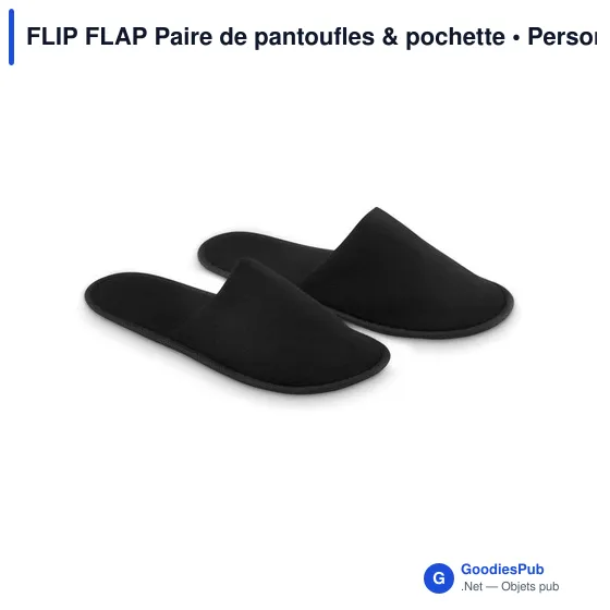 FLIP FLAP Paire de pantoufles & pochette - Image 5