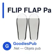 FLIP FLAP Paire de pantoufles & pochette - Miniature 6