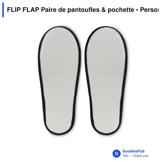 FLIP FLAP Paire de pantoufles & pochette - Image 6