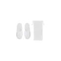 Variante blanc - FLIP FLAP Paire de pantoufles & pochette