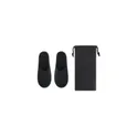 Variante noir - FLIP FLAP Paire de pantoufles & pochette