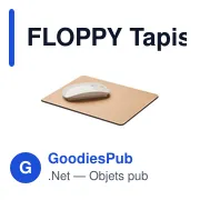 FLOPPY Tapis de souris papier recyclé - Miniature 3