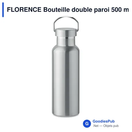 FLORENCE Bouteille double paroi 500 ml