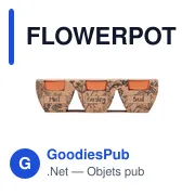 FLOWERPOT 3 pots en terre - Miniature 2