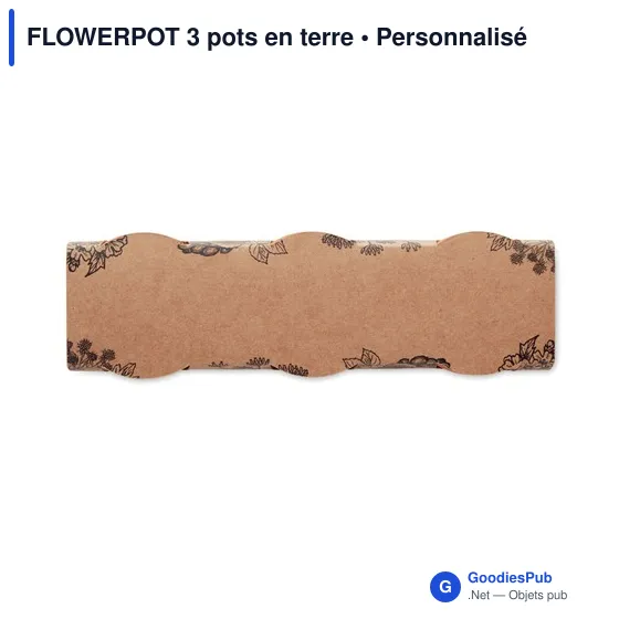 FLOWERPOT 3 pots en terre - Image 4