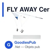 FLY AWAY Cerf-volant en polyester - Miniature 1