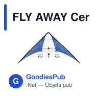 FLY AWAY Cerf-volant en polyester - Miniature 2