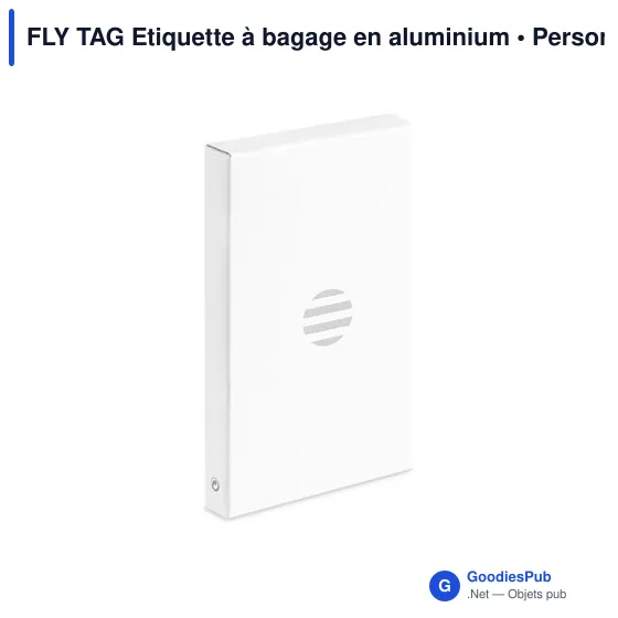 FLY TAG Etiquette à bagage en aluminium - Image 3
