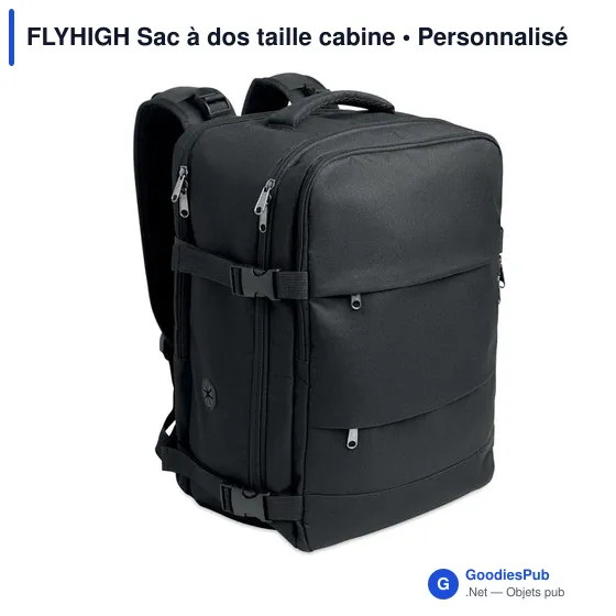 Sac à dos cabine personnalisable FLYHIGH avec logo - Image 1