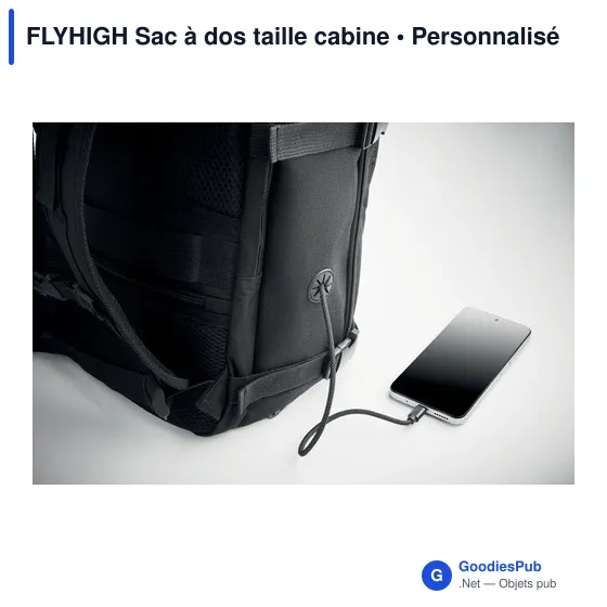 Sac à dos cabine personnalisable FLYHIGH avec logo - Image 12