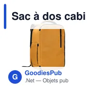 Sac à dos cabine personnalisable FLYSAFE avec logo - Miniature 1