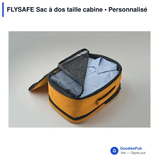 Sac à dos cabine personnalisable FLYSAFE avec logo - Image 11