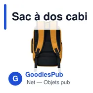 Sac à dos cabine personnalisable FLYSAFE avec logo - Miniature 3