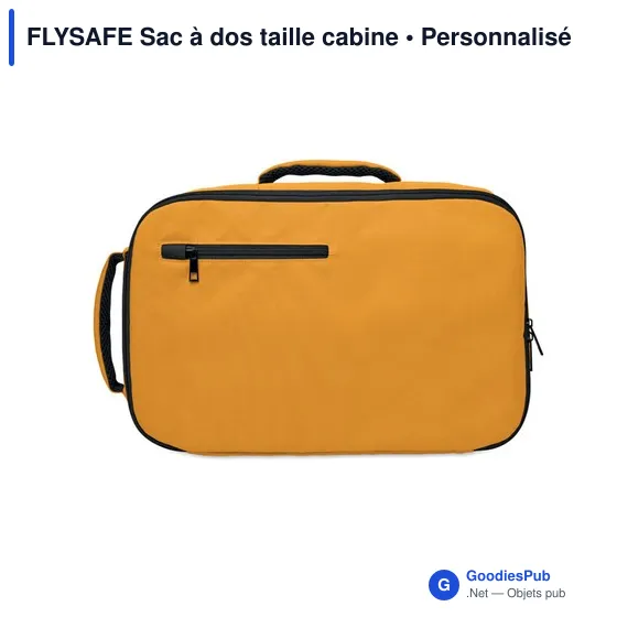 Sac à dos cabine personnalisable FLYSAFE avec logo - Image 4