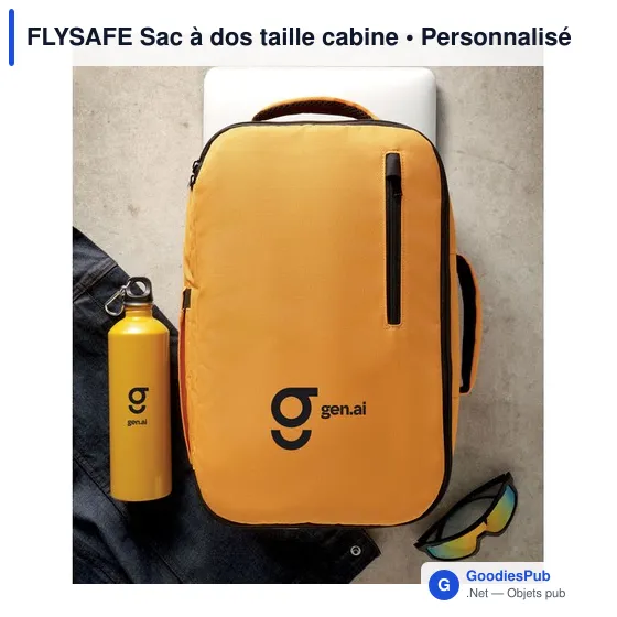 Sac à dos cabine personnalisable FLYSAFE avec logo - Image 6