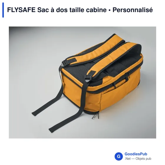 Sac à dos cabine personnalisable FLYSAFE avec logo - Image 8