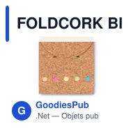FOLDCORK Bloc-notes couv. en liège - Miniature 1