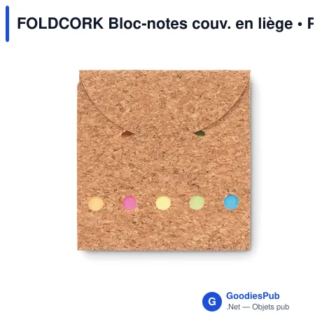 FOLDCORK Bloc-notes couv. en liège