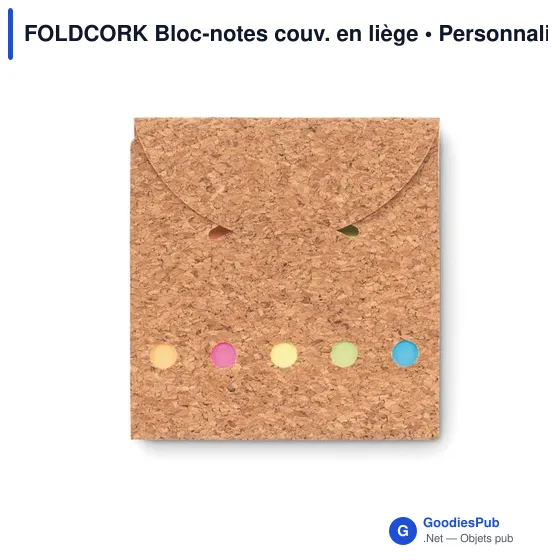 FOLDCORK Bloc-notes couv. en liège - Image 1