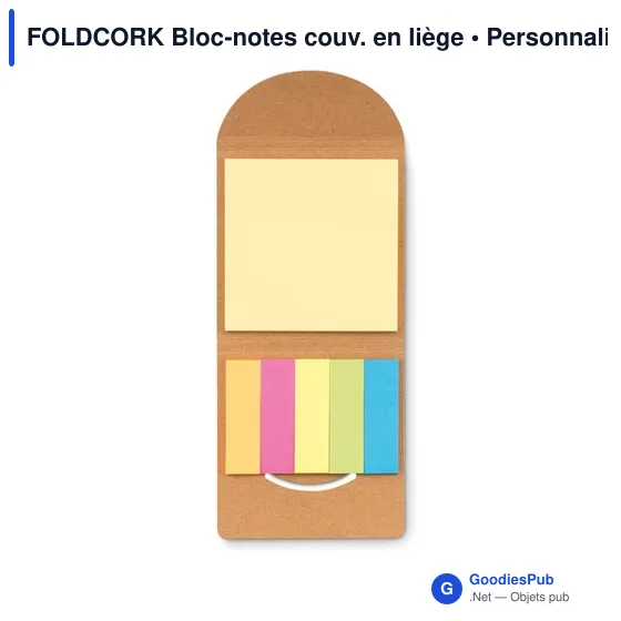 FOLDCORK Bloc-notes couv. en liège - Image 2