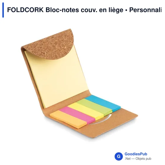 FOLDCORK Bloc-notes couv. en liège - Image 3