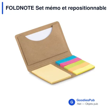 FOLDNOTE Set mémo et repositionnables.