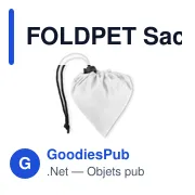 FOLDPET Sac de courses pliable en RPET - Miniature 2