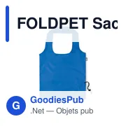 FOLDPET Sac de courses pliable en RPET - Miniature 3