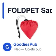 FOLDPET Sac de courses pliable en RPET - Miniature 6