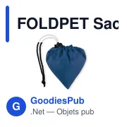 FOLDPET Sac de courses pliable en RPET - Miniature 8
