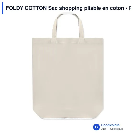 Tote bag personnalisable en coton avec logo pour entreprises - Image 1