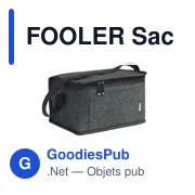 FOOLER Sac isotherme en feutre RPET - Miniature 1