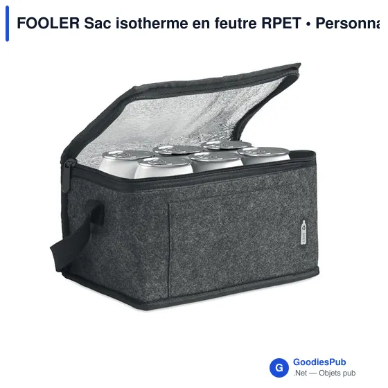 FOOLER Sac isotherme en feutre RPET - Image 4