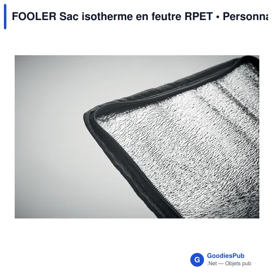 FOOLER Sac isotherme en feutre RPET - Image 5