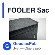 FOOLER Sac isotherme en feutre RPET - Miniature 6
