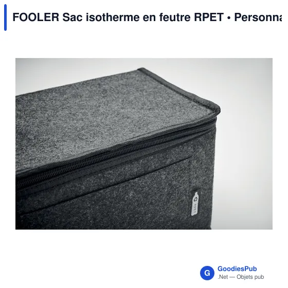 FOOLER Sac isotherme en feutre RPET - Image 6