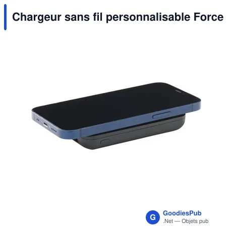 Chargeur sans fil personnalisable Force Magnetic RCS avec logo