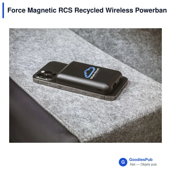 Chargeur sans fil personnalisable Force Magnetic RCS avec logo - Image 11