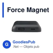 Chargeur sans fil personnalisable Force Magnetic RCS avec logo - Miniature 3