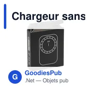 Chargeur sans fil personnalisable Force Magnetic RCS avec logo - Miniature 9