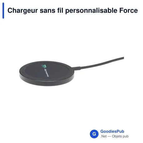 Chargeur sans fil personnalisable Force MagSafe 10W avec logo
