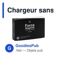 Chargeur sans fil personnalisable Force MagSafe 10W avec logo - Miniature 10