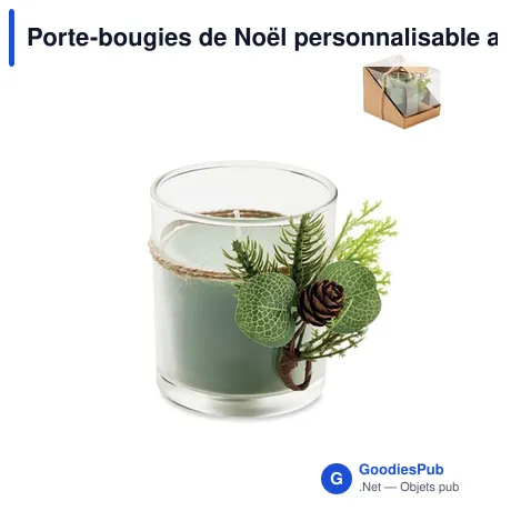 Porte-bougies de Noël personnalisable avec logo - FOREST